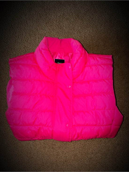 GAP Jackets & Blazers - GAP Neon Pink Quilted Puffer Vest